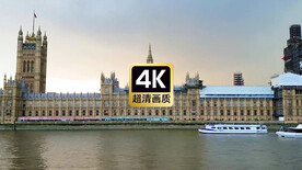 短视频素材北欧城镇河流游艇