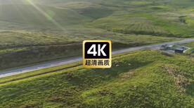 航拍短视频素材山区高速公路汽车