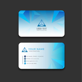 科技感创意抽象素材下载模板名片