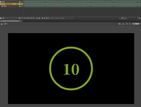 animate做倒计时变色动画