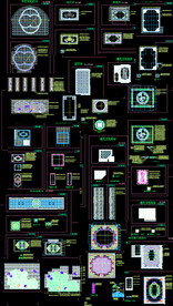 欧式水刀拼花CAD图库