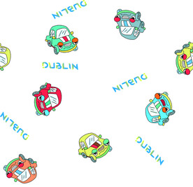 小气车渐变字母