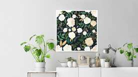 50X50厘米版画素材矢量花朵