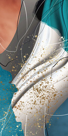 抽象几何玄关装饰画