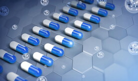 感冒药丸医疗海报背景