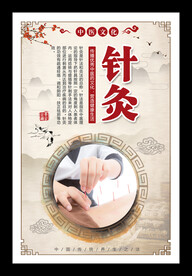 传统中医文化系列之中医针灸展板