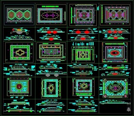 整木家居天花吊顶 CAD图集