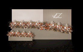 香槟色婚礼签到区迎宾区婚礼效果