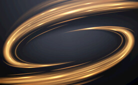 金色黑色椭圆背景