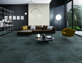 仿古砖客厅铺贴