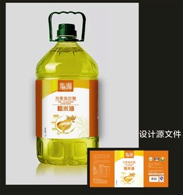 食用油包装效果图 平面图