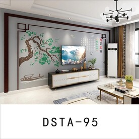 松树枝鸿运当头小船迎客松