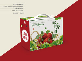 草莓包装 平面图