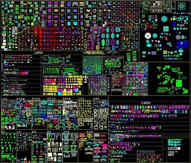 彩色CAD平立面图