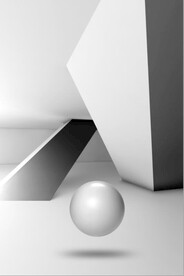 现代3D立体几何玄关装饰画