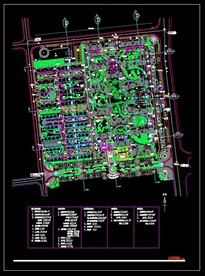 多层小区景观CAD图