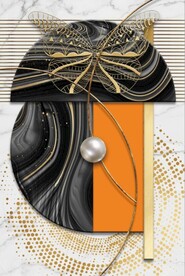 北欧风抽象几何图案玄关装饰画