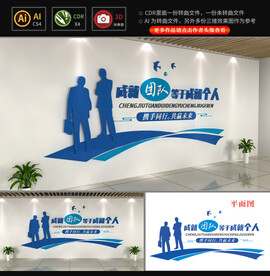 企业励志标语文化墙