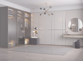 现代卧室场景空景效果图