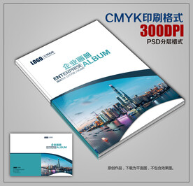 大气商务公司画册封面模板下载