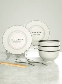 3d餐具盘子样机模型