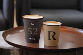 咖啡纸杯样机贴图