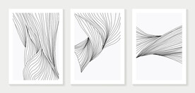 抽象线条装饰画