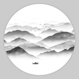 水墨山水画