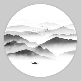 水墨山水画