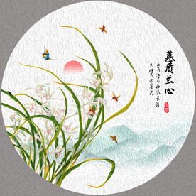 兰花装饰画