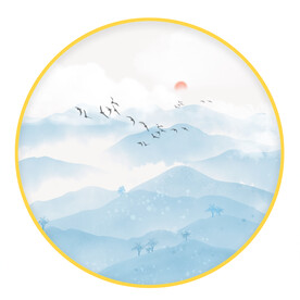 圆形挂画
