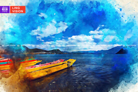 云南优美的泸沽湖