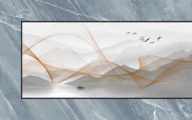 晶瓷山水石纹背景