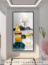 轻奢玄关装饰画