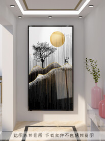 北欧麋鹿装饰画