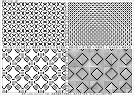 折光纹 逆向纹 线条纹 防伪纹
