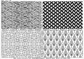 折光纹 逆向纹 线条纹 防伪纹