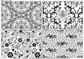 折光纹 逆向纹 线条纹 防伪纹