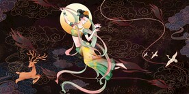 飞天仙女敦煌背景