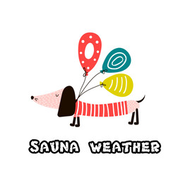 T恤图案腊肠狗图案