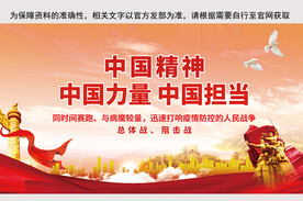 中国精神中国力量展板