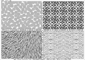 折光纹 逆向纹 线条纹 防伪纹