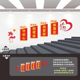 党建楼梯楼道文化墙