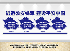 警察四个铁一般