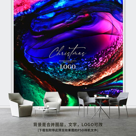 时尚简约服装背景墙