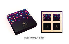 月饼包装 五彩斑斓 西点饼房