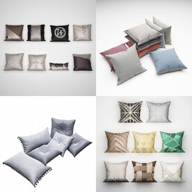一组现代抱枕组合