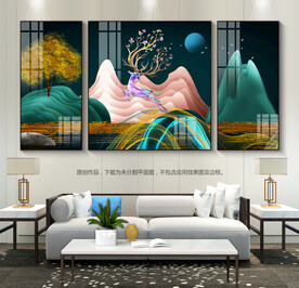 意境山水画客厅装饰画玄关画