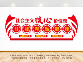 社会主义核心价值观背景墙