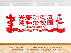 校园廉洁文化展板